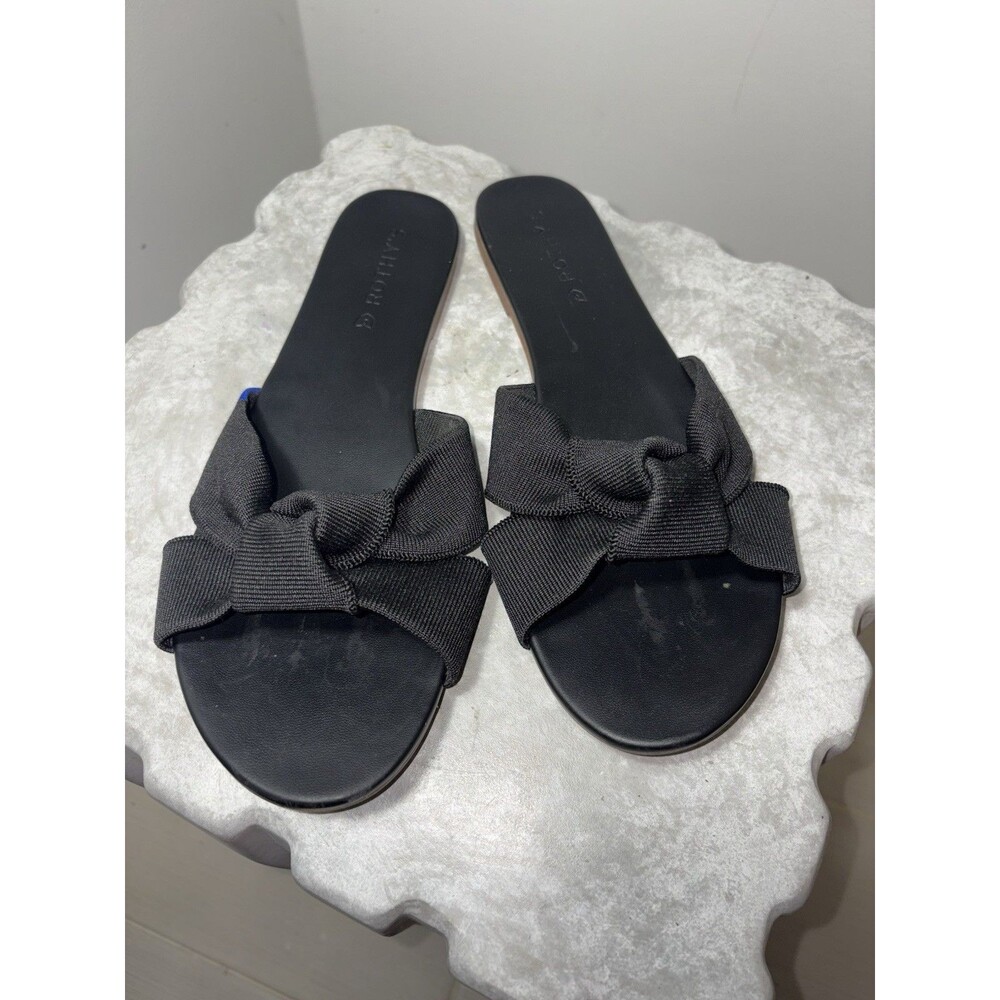 Rothy's The Knot Sandal Slides Women's size 9.5 black slip on shoe